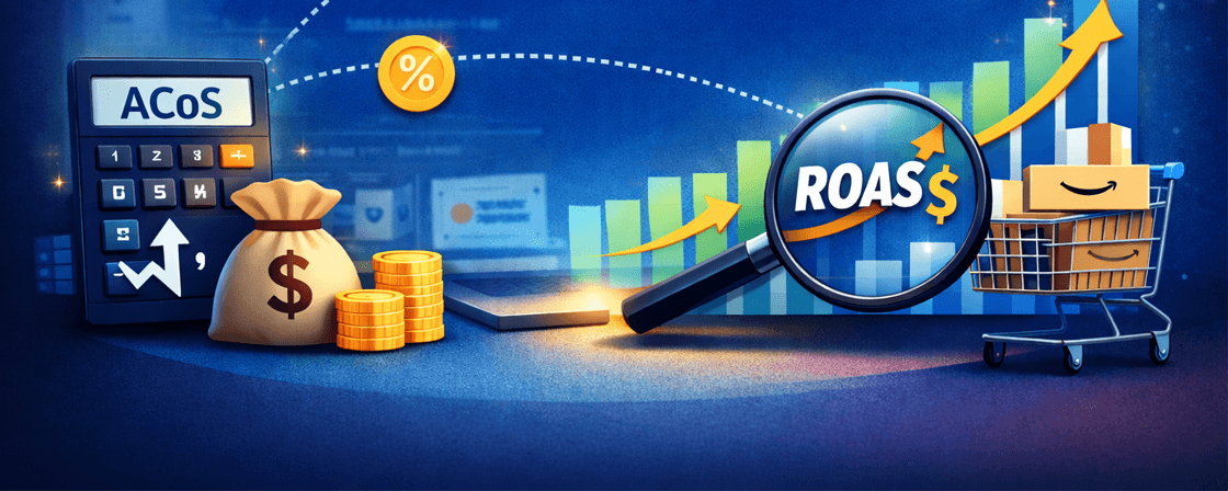 ACoS, TACoS, ROAS là gì? Cách tính và tối ưu Amazon PPC hiệu quả