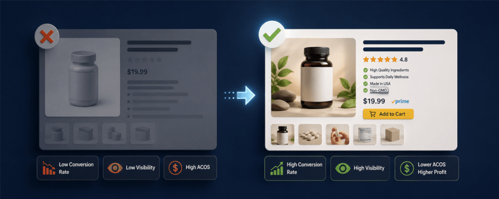Tối ưu listing Amazon để cải thiện tỷ lệ chuyển đổi